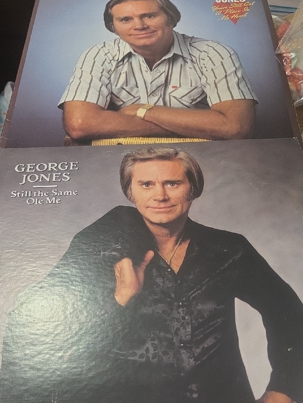 George Jones "Still the Same Ole Me"  Album 2 "Your Still In My heart". 2 Albums